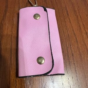 Pink Key Holder with Snap Closure